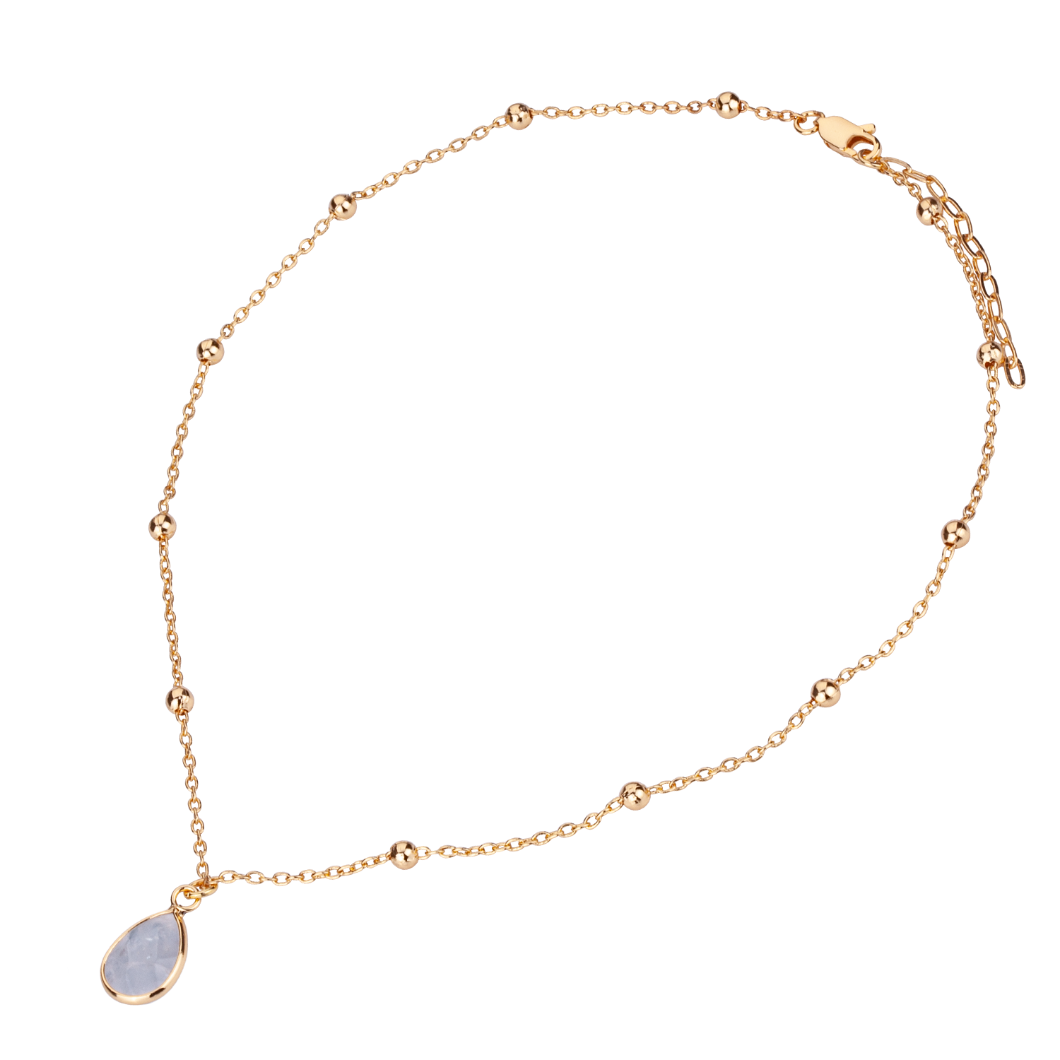 Venus Semi-precious Moonstone Crystal Necklace