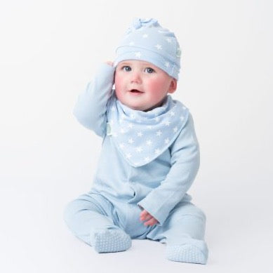 Ziggle Bib - Blue With White Stars