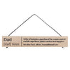 Dad Definition Wooden Hanging Sign