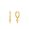 Ania Haie Gold Key Huggie Hoop Earrings