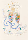 Glimmers Champagne Flutes Card