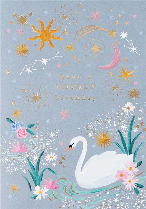 Glimmers Swan Card