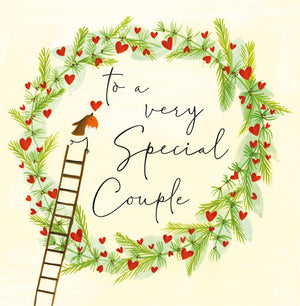 Janie Wilson Christmas Wreath – Special Couple Christmas Card