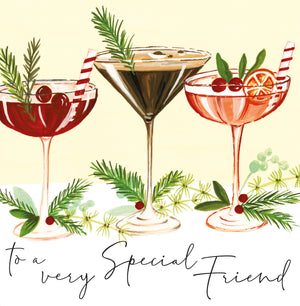 Janie Wilson Christmas Cocktails – Special Friend Christmas Card