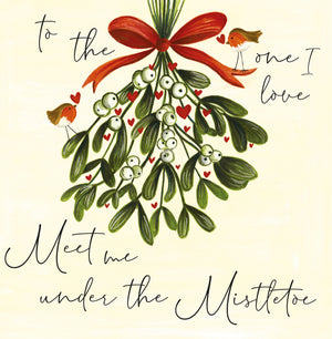 Janie Wilson Mistletoe – To the One I Love Christmas Card