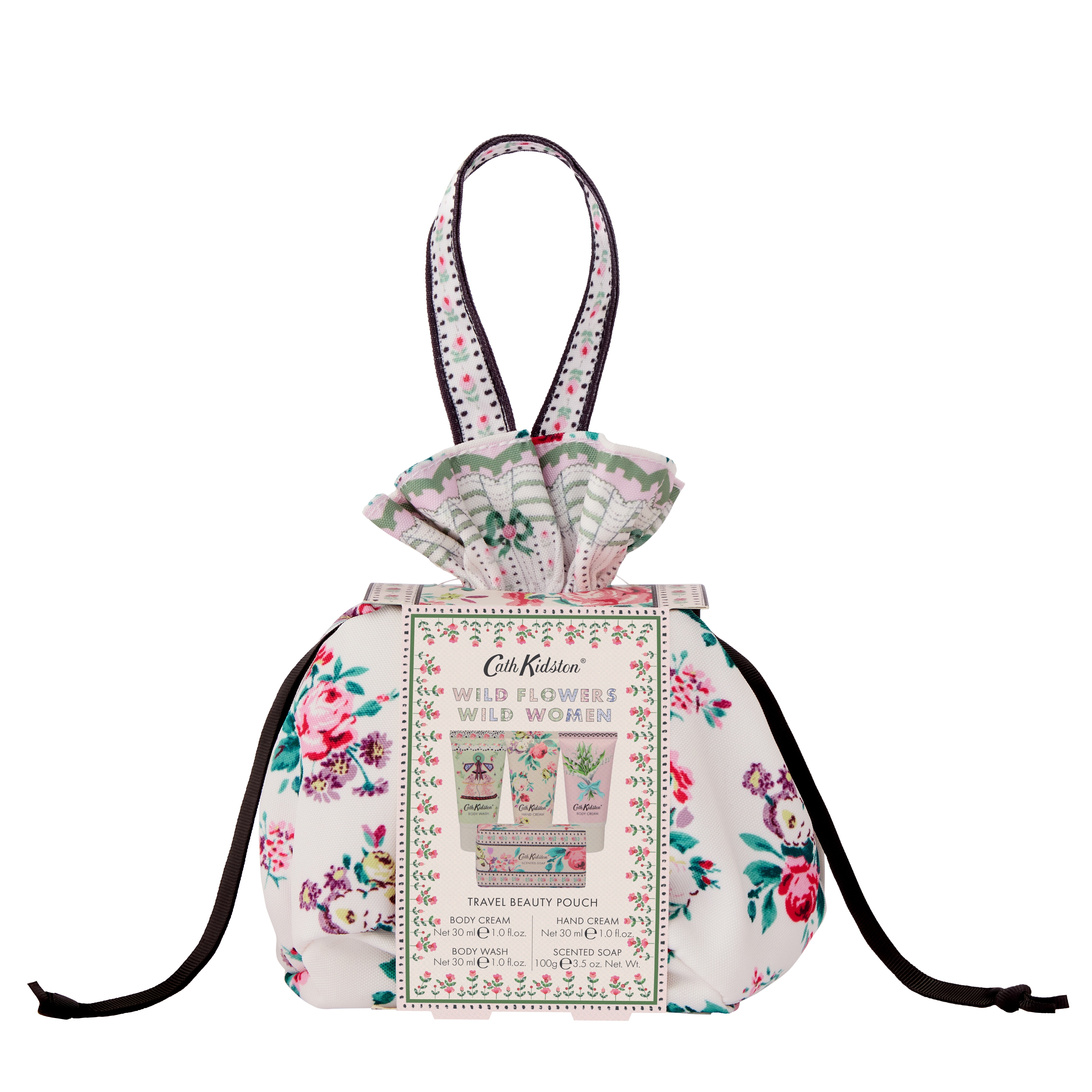 Cath Kidston Wild Flowers Wild Women Travel Beauty Pouch
