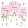 Wedding Day – Balloons and Flowers Card