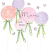 Mum With Love – Pink & Lilac Balloons Card - More Than Just a Gift | Narborough Hall