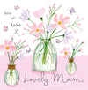 Lovely Mum – Vases of Flowers Card