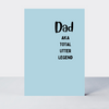 Total Legend Dad Card