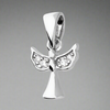Sterling Silver Small Angel Necklace