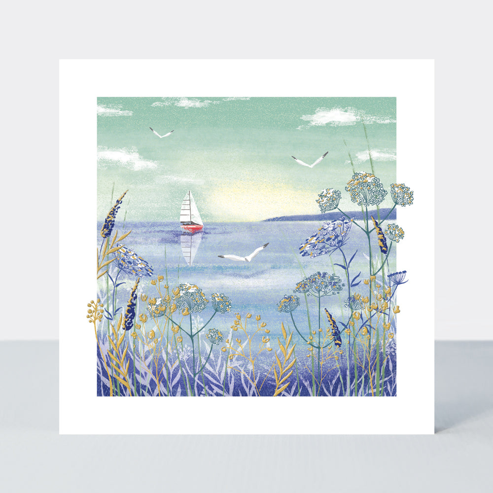 Gallery Boat & Seagulls Card
