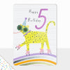Goodies Happy 5th Birthday Cat Card