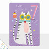 Goodies Happy 7th Birthday Cat Card