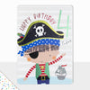 Goodies Happy 4th Birthday Pirate Card