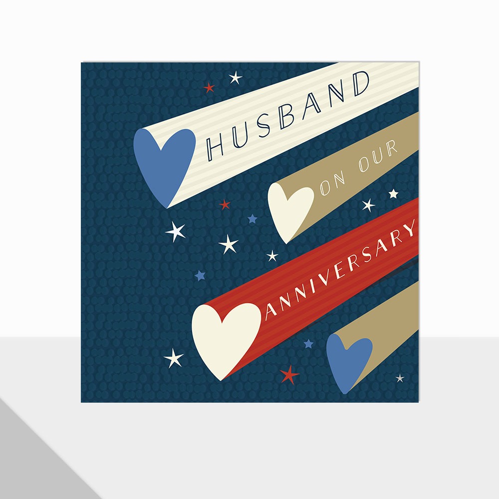 Glow Husband Anniversary Card