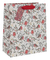 Robins Cream Christmas Gift Bag - Large