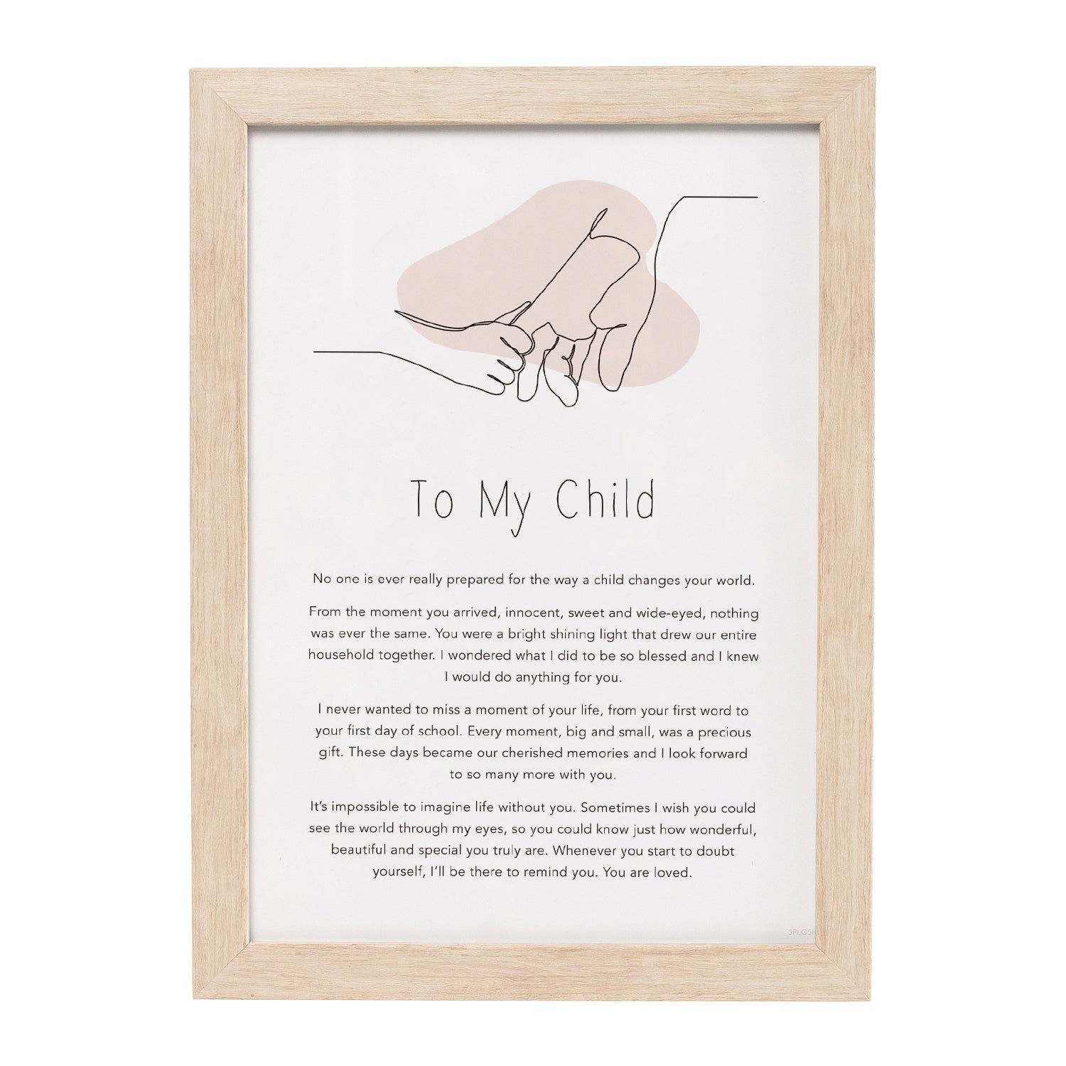 Gift Of Words Frame - To My Child
