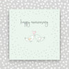 Graceful Two Birds Happy Anniversary Card