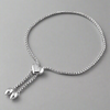Sterling Silver Heart with Beads Adjustable Bracelet