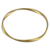 Soft Twist Sterling Silver Gold plated Bangle