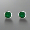 Iris & Miel Emerald Green Stud Earrings