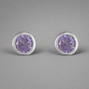 Light Amethyst Stud Earrings