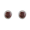 Iris & Miel Garnet Red Stud Earrings