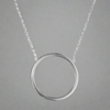 Sterling Silver Circle Necklace