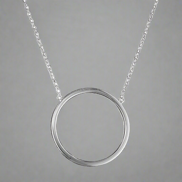 Sterling Silver Circle Necklace