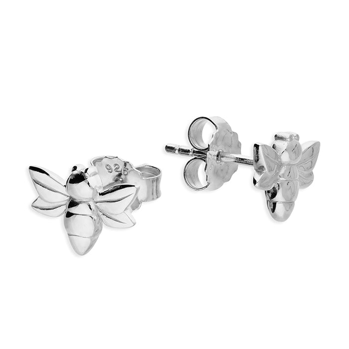 Sterling Silver Baby Bee Stud Earrings