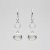 Sterling Silver Mother Of Pearl Hook in Drop Earrings