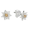 Iris & Miel Sterling Silver Waterlily Stud Earrings