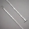 Sterling Silver Flattened Oval Open Belcher T-Bar Necklace