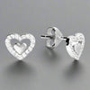 Sterling Silver Double Heart Earrings