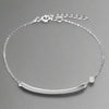 Sterling Silver Crystal April Birthstone Bracelet