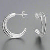 Sterling Silver Multi Entwined Hoops