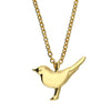 Gold Plated Sterling Silver Dainty Bird Necklace