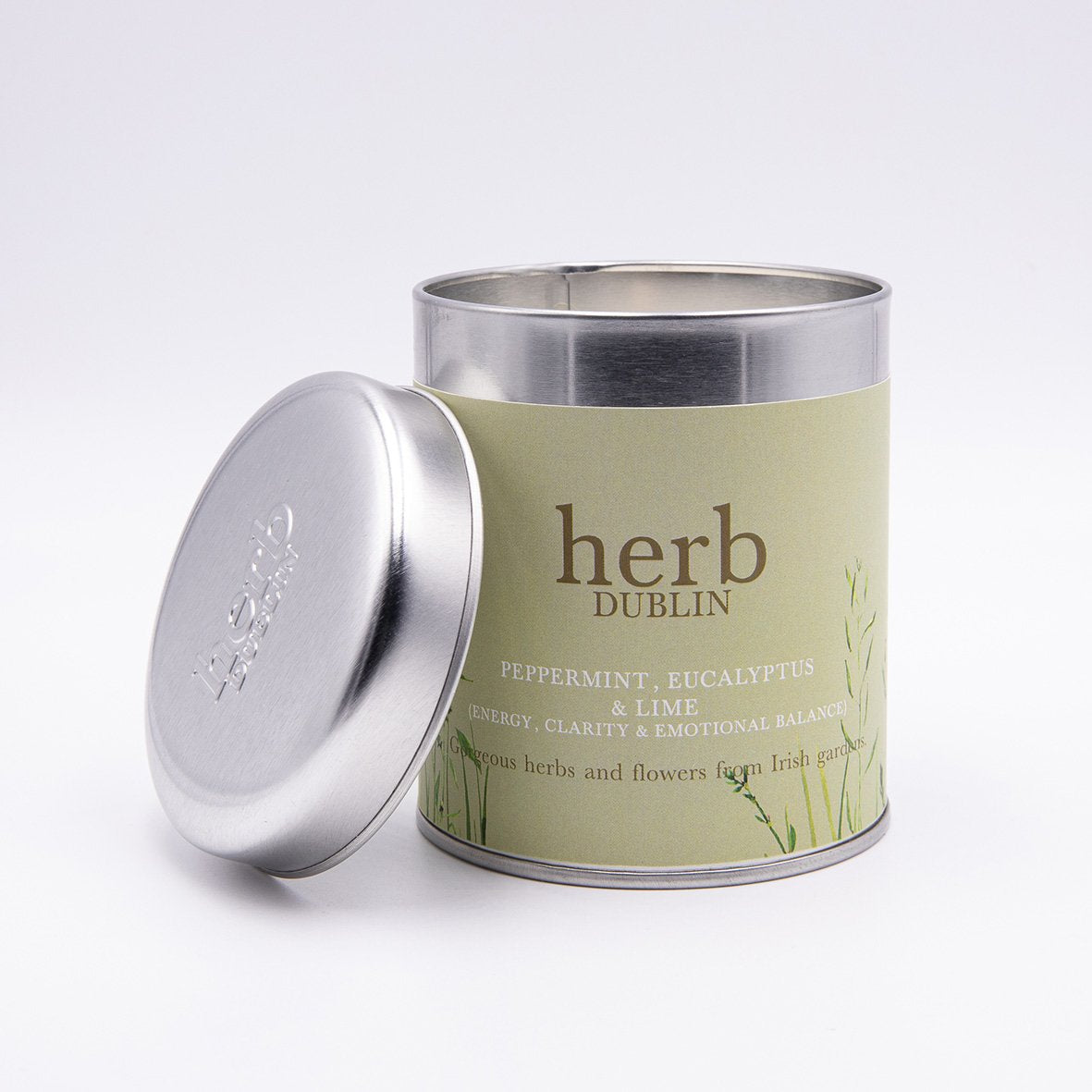 Herb Dublin - Peppermint, Eucalyptus & Lime Tin Candle