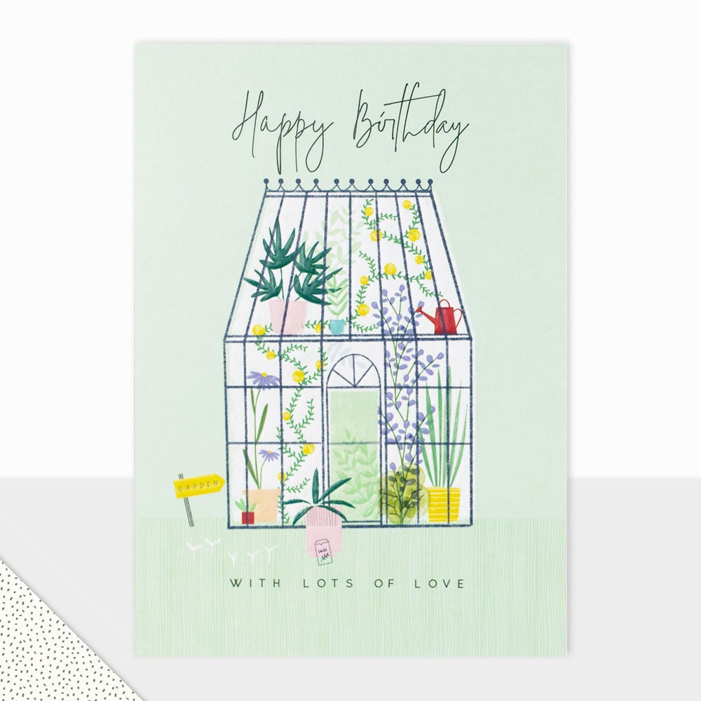 Halcyon Greenhouse Birthday Card