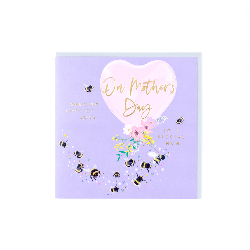 Elle On Mother's Day Bees and Balloons Card