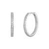 Sterling Silver Sparkle Hoops