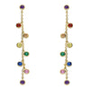 Sterling Silver Multi-coloured Rainbow Droplets Earrings