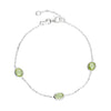 Sterling Silver Peridot Bracelet