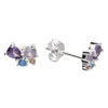 Sterling Silver Multicoloured Stud Earrings
