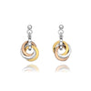 Hot Diamonds Calm Stud Earrings - Rose and Yellow Gold Accents