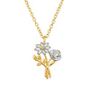 Sterling Silver Gold And Silver Flower Necklace - More Than Just a Gift | Narborough Hall