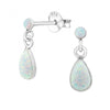 Sterling Silver Opal Teardrop Earrings - More Than Just a Gift | Narborough Hall