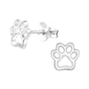 Sterling Silver Paw Print Earrings - More Than Just a Gift | Narborough Hall