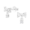 Sterling Silver Dangling Bow Earrings - More Than Just a Gift | Narborough Hall